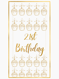 Gold Foil Birthday Tracker Card