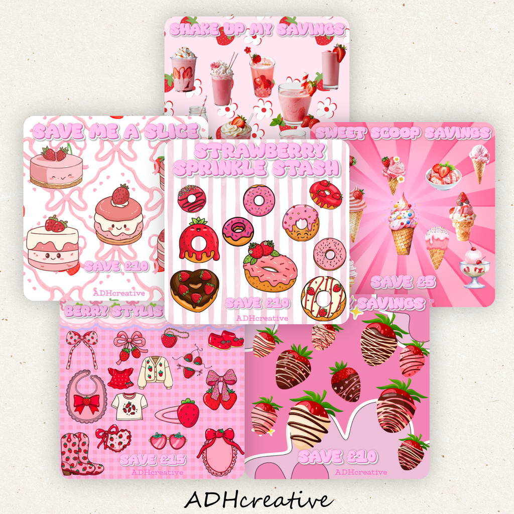 Strawberry Sweet Treats Mini Tracker Bundle - Set of 6