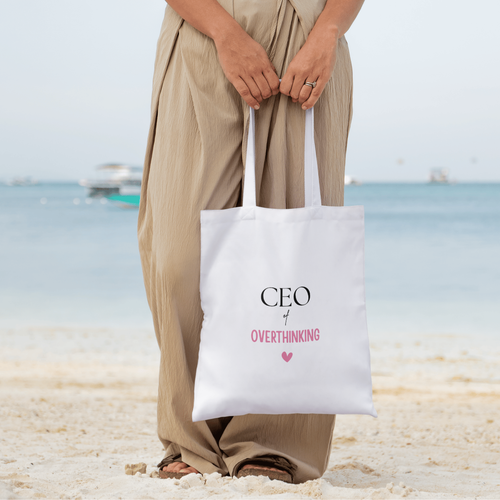 CEO of Overthinking Tote Bag