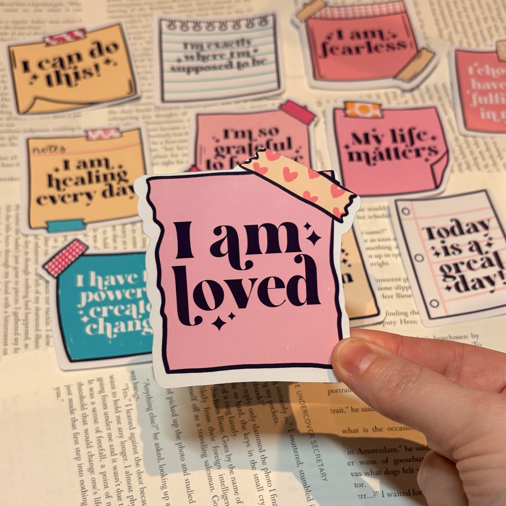 Affirmation Sticker Pack — Pack of 12