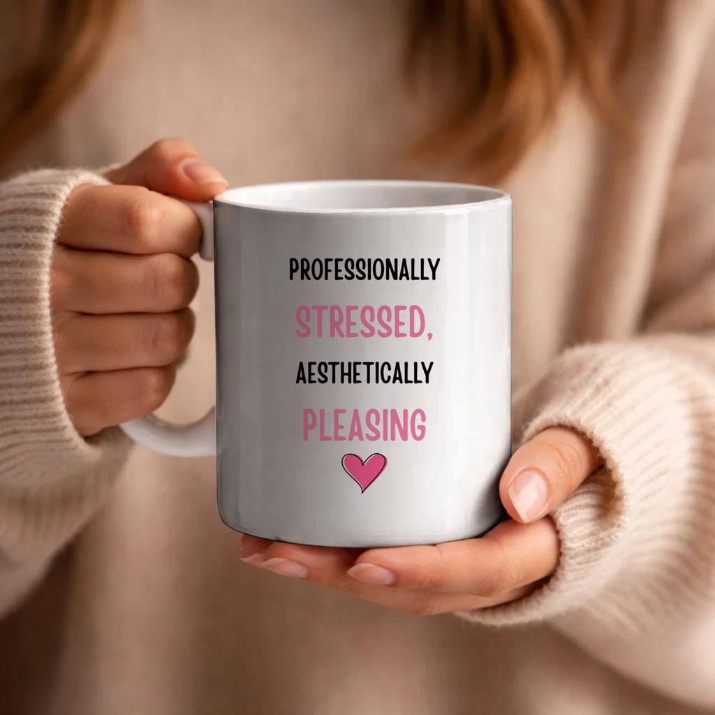 Professionally Stressed, Aesthetically Pleasing Mug