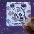 Skull & Snake Glitter Magnetic Bookmark