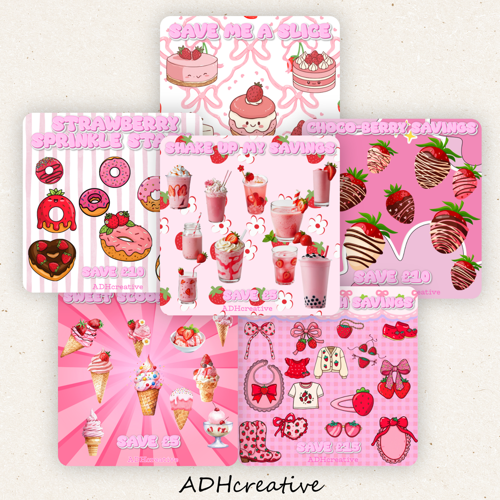 Strawberry Sweet Treats Mini Tracker Bundle - Set of 6