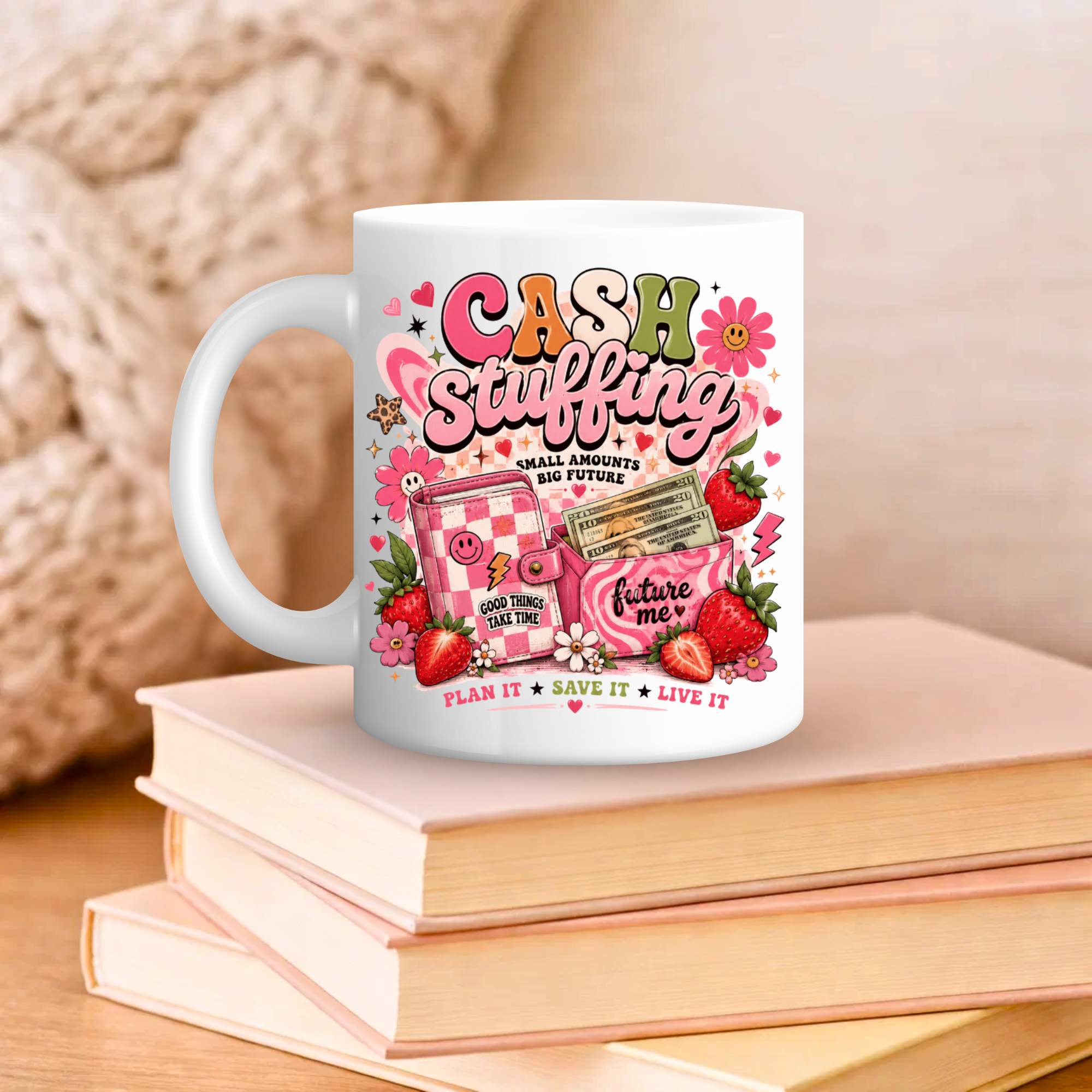 Cash Stuffing Mug – Small Amounts, Big Future