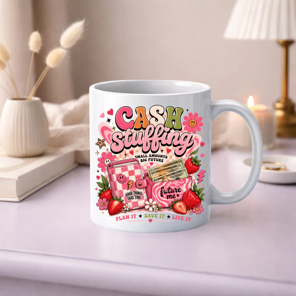 Cash Stuffing Mug – Small Amounts, Big Future