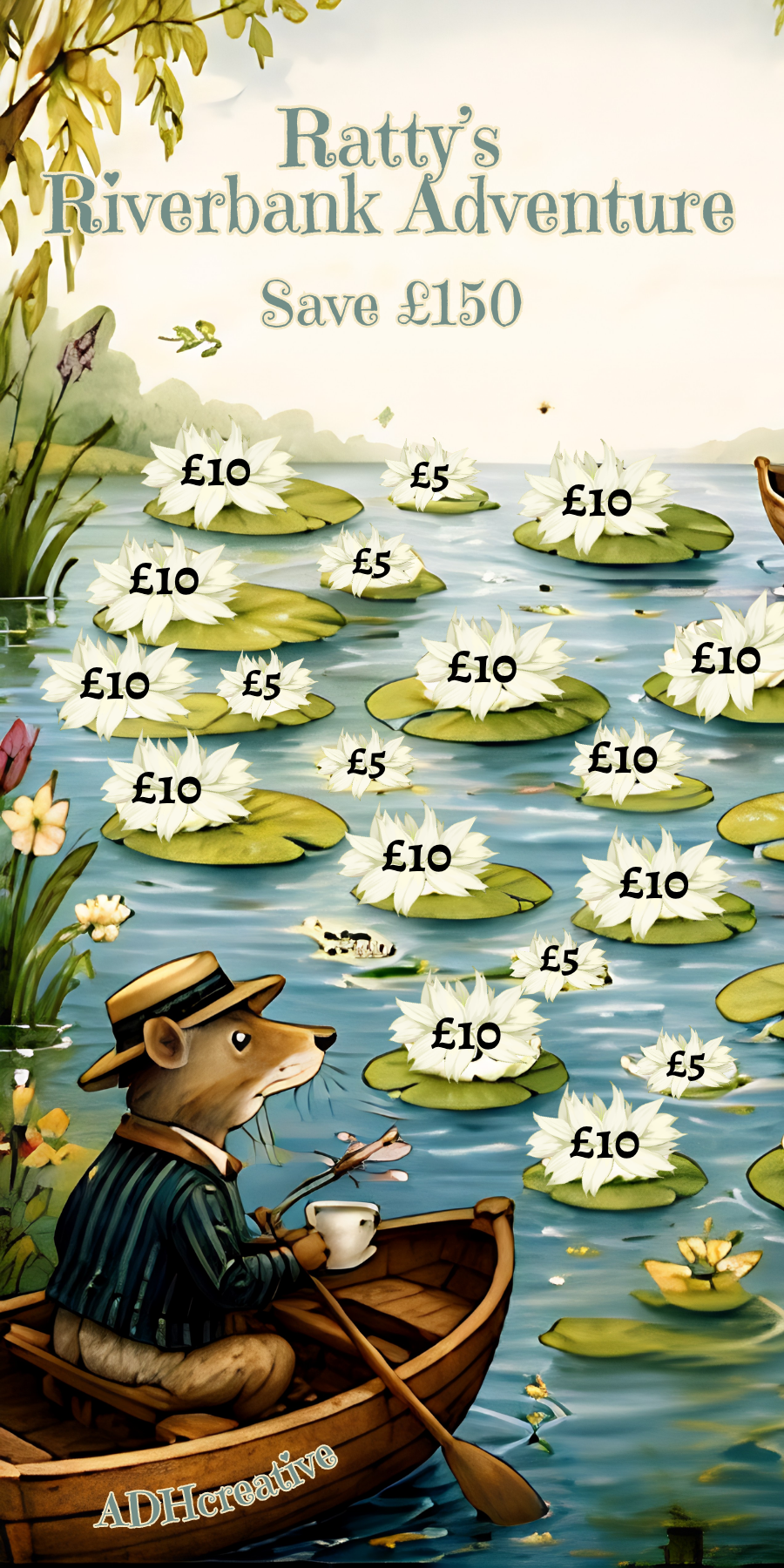 Wind in the Willows A6 Savings Tracker Bundle