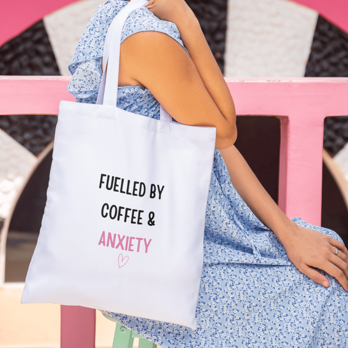 Fuelled by Coffee & Anxiety Tote Bag