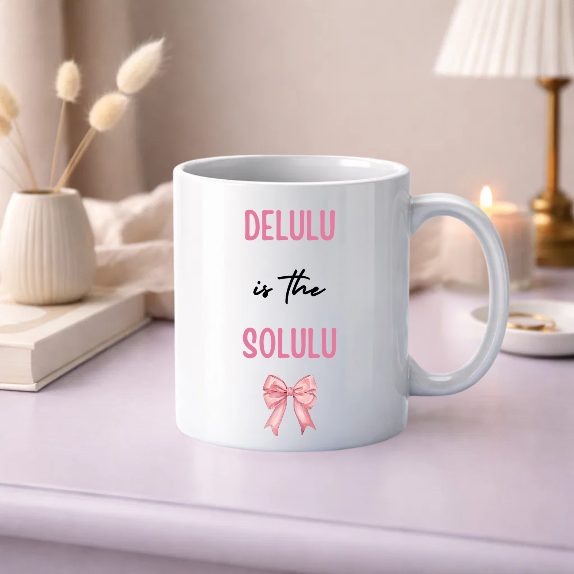 Delulu is the Solulu Mug