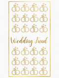 Gold Foil Wedding Fund Tracker Card