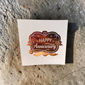 Happy Anniversary Card – Rose Gold Foil Badge